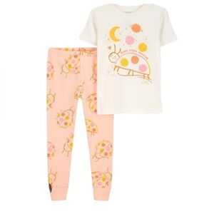 Toddler Girl Pajamas Set 2 piece Pajamas short sleeve and pants space size 2T